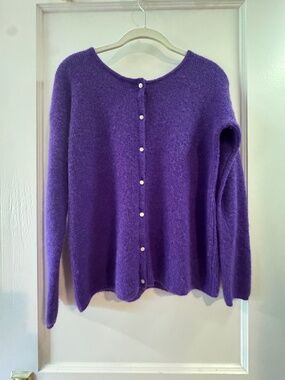 Sezane Gaspard Cardigan Violet - Size XXS